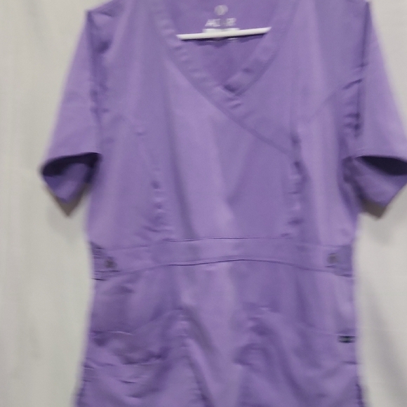 Ada Women's Purple V-Neck Blouse - Picture 6 of 7